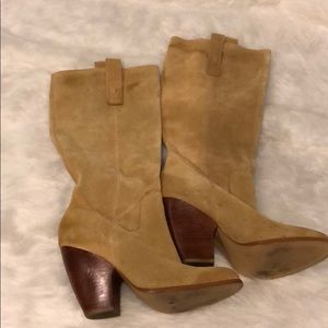 Carlos by Carlos Santana Tan Suede Boots